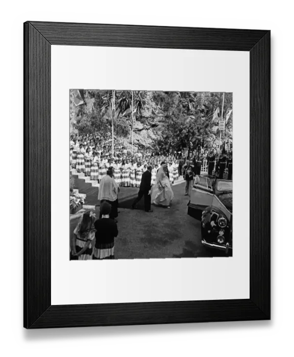 Framed Print : The marriage of Grace Kelly to Prince Rainier III of Monaco Framed Print : The marriage of Grace Kelly to Prince Rainier III of Monaco