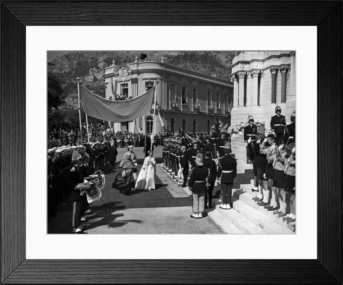 Framed Print : The marriage of Grace Kelly to Prince Rainier III. 19th April 1956