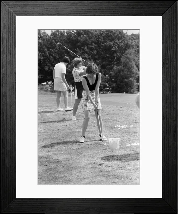 Framed Print : Lady golfers from all over the world compete in the European LPGA at Sunningdale Framed Print : Lady golfers from all over the world compete in the European LPGA at Sunningdale