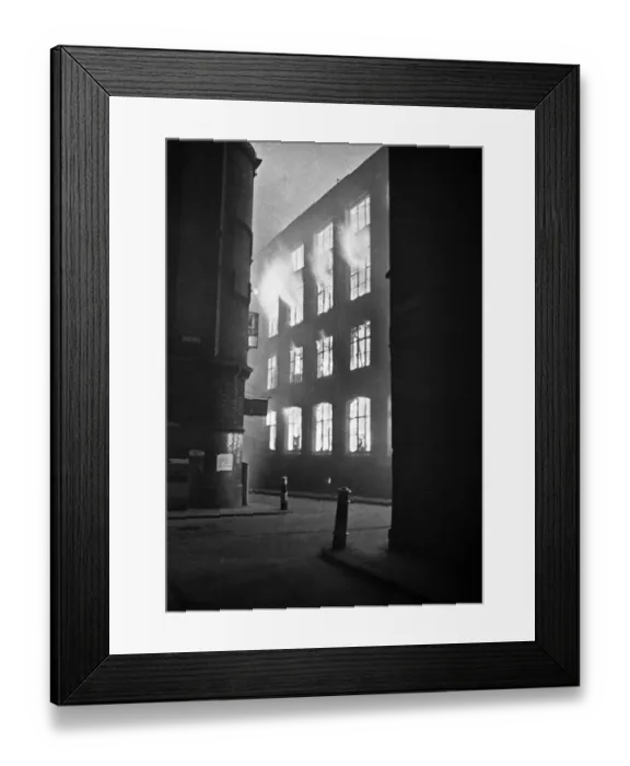 Framed Print : Fires caused by the dropping of thousands of incendiary bombs by the Luftwaffe Framed Print : Fires caused by the dropping of thousands of incendiary bombs by the Luftwaffe