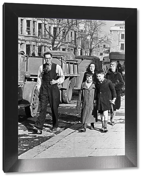 Homeless Chelsea residents, who lost their home during the previous nights air raid