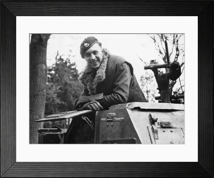 Framed Print : Trooper Bob Dawdry, 7th Armoured Division. 5th May 1945 Framed Print : Trooper Bob Dawdry, 7th Armoured Division. 5th May 1945
