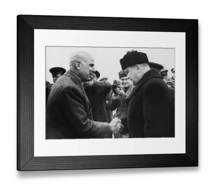 Framed Print : Soviet diplomat Vyacheslav Mikhailovich Molotov meets US Foreign Secretary Edward R Framed Print : Soviet diplomat Vyacheslav Mikhailovich Molotov meets US Foreign Secretary Edward R