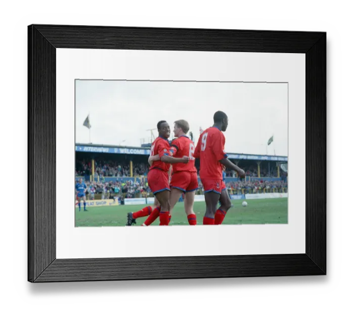 Framed Print : Fee £75 for online and £150 for print Wimbledon v Crystal Palace