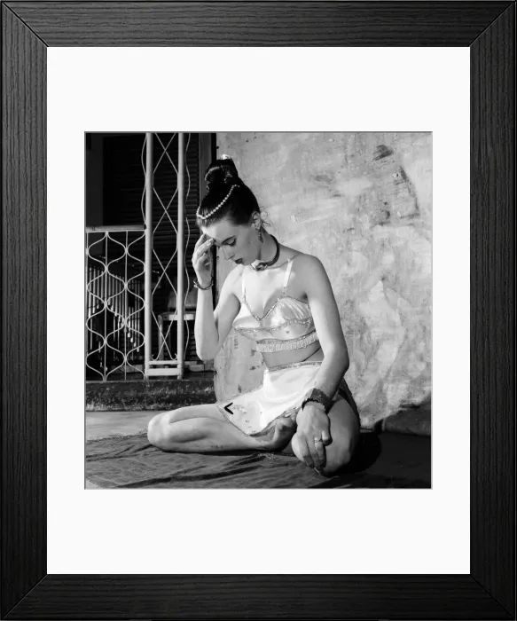 Framed Print : Heather Bee from Northampton, pictured in a girls and legs show at Eve Nightclub in Framed Print : Heather Bee from Northampton, pictured in a girls and legs show at Eve Nightclub in