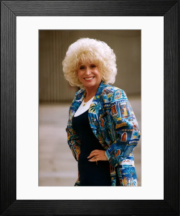 Framed Print : Actress Barbara Windsor, who is in Newcastle to film the Tyne Tees series Framed Print : Actress Barbara Windsor, who is in Newcastle to film the Tyne Tees series