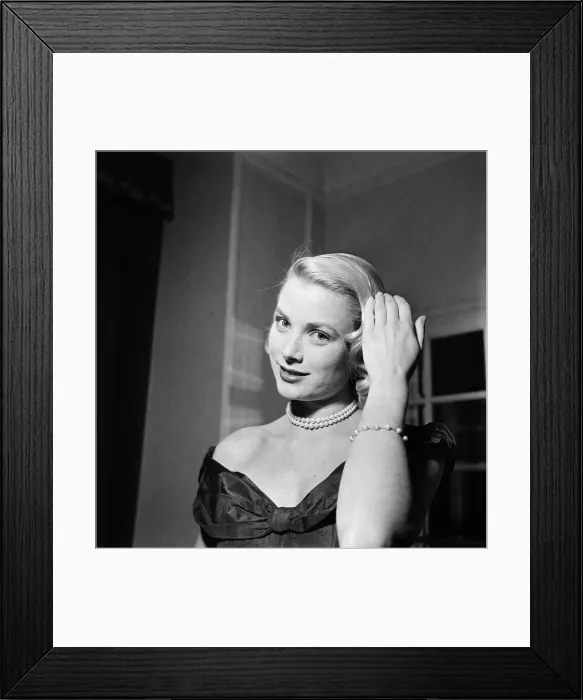 Framed Print : Hollywood actress Grace Kelly pictured during the 1955 Cannes Film festival Framed Print : Hollywood actress Grace Kelly pictured during the 1955 Cannes Film festival