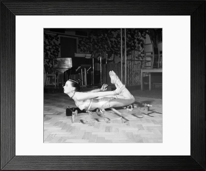 Framed Print : Heather Bee from Northampton, pictured in a girls and legs show at Eve Nightclub in Framed Print : Heather Bee from Northampton, pictured in a girls and legs show at Eve Nightclub in
