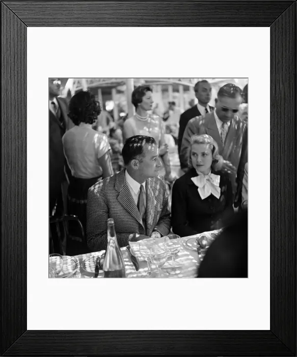 Framed Print : Hollywood actress Grace Kelly pictured during the 1955 Cannes Film festival. May 1955 Framed Print : Hollywood actress Grace Kelly pictured during the 1955 Cannes Film festival. May 1955