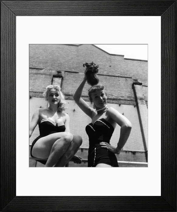 Framed Print : The Manhattans, American dancers, Beverley (blonde hair) and Sue Framed Print : The Manhattans, American dancers, Beverley (blonde hair) and Sue