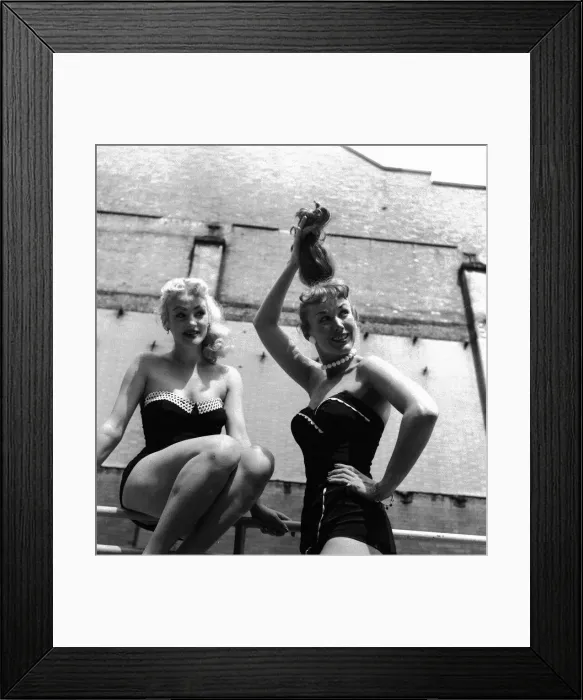 Framed Print : The Manhattans, American dancers, Beverley (blonde hair) and Sue Framed Print : The Manhattans, American dancers, Beverley (blonde hair) and Sue