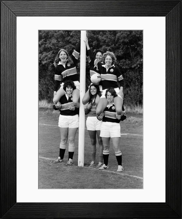 Framed Print : US womens rugby players, who are on the Midwest women