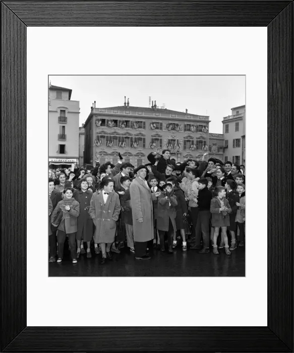 Framed Print : Celebrations in Palace Square, Monaco, following the birth of the Princess Caroline Framed Print : Celebrations in Palace Square, Monaco, following the birth of the Princess Caroline