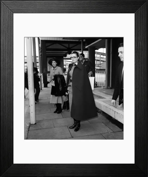 Framed Print : Princess Grace of Monaco leaves Heathrow Airport after a two-day stay in the country Framed Print : Princess Grace of Monaco leaves Heathrow Airport after a two-day stay in the country
