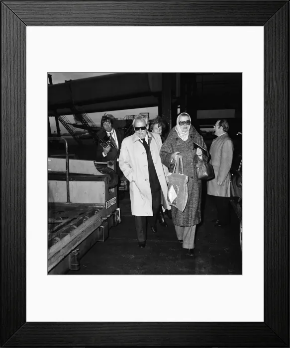 Framed Print : Prince Rainier and Princess Grace of Monaco at Heathrow Airport Framed Print : Prince Rainier and Princess Grace of Monaco at Heathrow Airport