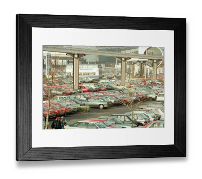 Framed Print : Full Carpark, Merry Hill Shopping Centre in Brierley Hill, first day of Christmas Sales Framed Print : Full Carpark, Merry Hill Shopping Centre in Brierley Hill, first day of Christmas Sales