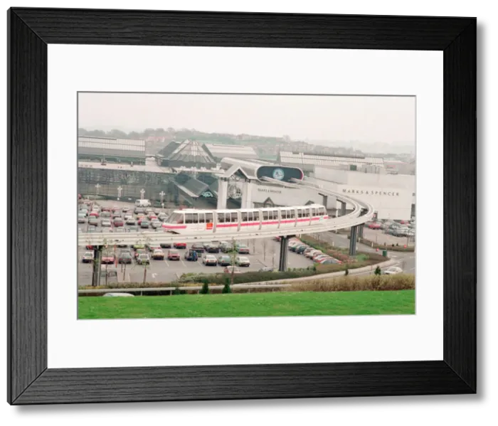 Framed Print : Monorail at Merry Hill Shopping Centre in Brierley Hill, Metropolitan Borough of Dudley Framed Print : Monorail at Merry Hill Shopping Centre in Brierley Hill, Metropolitan Borough of Dudley