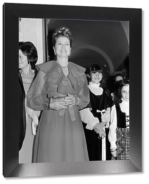 Princess Grace attends a Variety Club of Great Britain Ball in Leeds. 26th October 1972