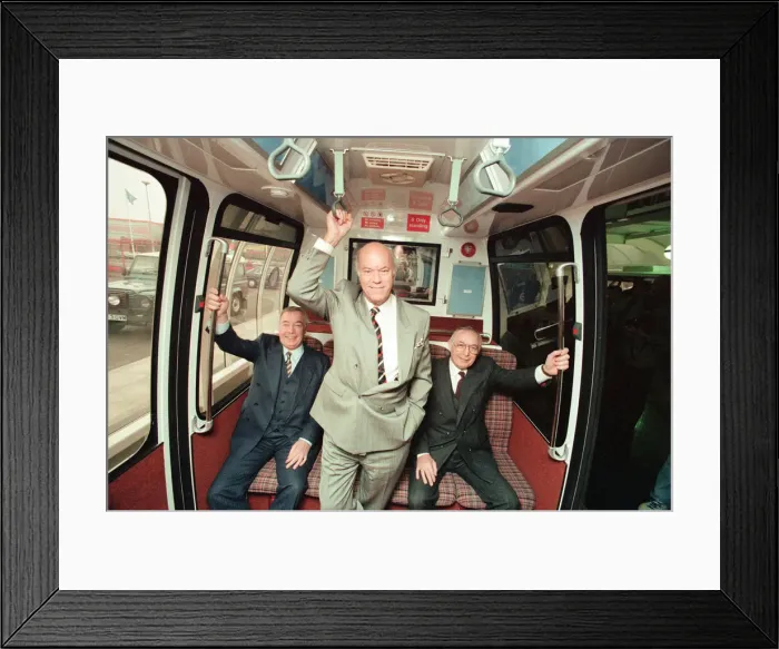 Framed Print : Monorail Opening at Merry Hill Shopping Centre in Brierley Hill Framed Print : Monorail Opening at Merry Hill Shopping Centre in Brierley Hill