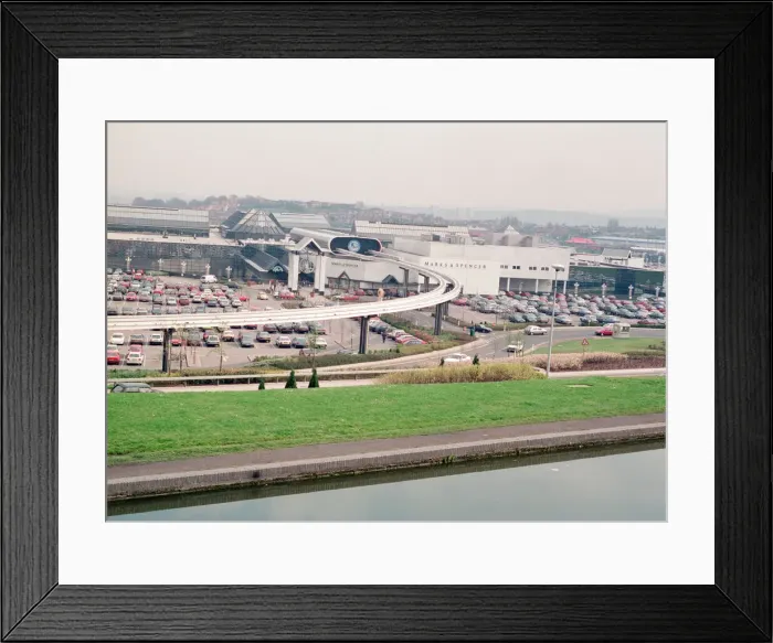 Framed Print : Monorail at Merry Hill Shopping Centre in Brierley Hill, Metropolitan Borough of Dudley Framed Print : Monorail at Merry Hill Shopping Centre in Brierley Hill, Metropolitan Borough of Dudley