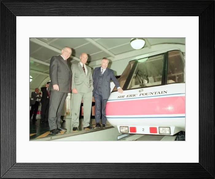 Framed Print : Monorail Opening at Merry Hill Shopping Centre in Brierley Hill Framed Print : Monorail Opening at Merry Hill Shopping Centre in Brierley Hill