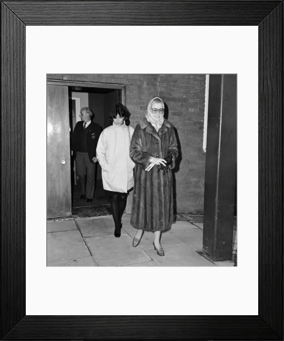 Framed Print : Princess Grace and Princess Caroline of Monaco leaving Heathrow Airport for Paris Framed Print : Princess Grace and Princess Caroline of Monaco leaving Heathrow Airport for Paris
