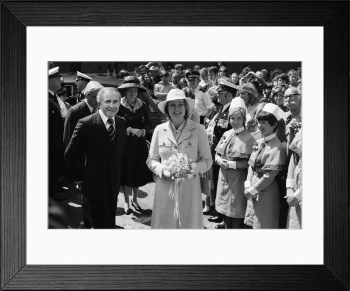 Framed Print : Princess Grace of Monaco in London to perform a special ceremony to open the Princess Framed Print : Princess Grace of Monaco in London to perform a special ceremony to open the Princess
