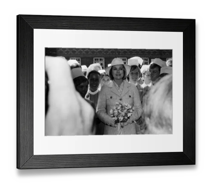 Framed Print : Princess Grace of Monaco in London to perform a special ceremony to open the Princess Framed Print : Princess Grace of Monaco in London to perform a special ceremony to open the Princess