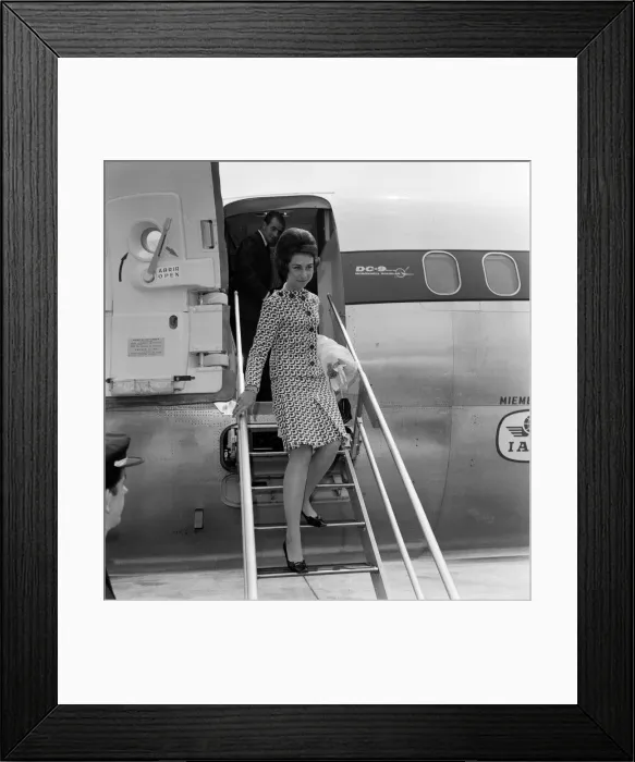 Framed Print : Prince Juan Carlos and Princess Sofia of Spain arrive at Heathrow Airport Framed Print : Prince Juan Carlos and Princess Sofia of Spain arrive at Heathrow Airport