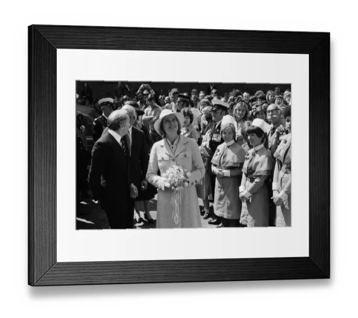 Framed Print : Princess Grace of Monaco in London to perform a special ceremony to open the Princess Framed Print : Princess Grace of Monaco in London to perform a special ceremony to open the Princess