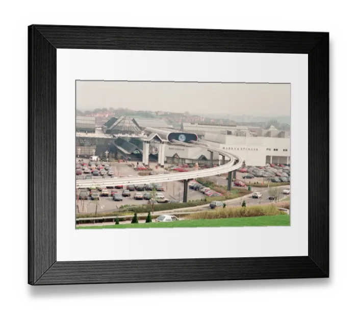 Framed Print : Monorail at Merry Hill Shopping Centre in Brierley Hill, Metropolitan Borough of Dudley Framed Print : Monorail at Merry Hill Shopping Centre in Brierley Hill, Metropolitan Borough of Dudley