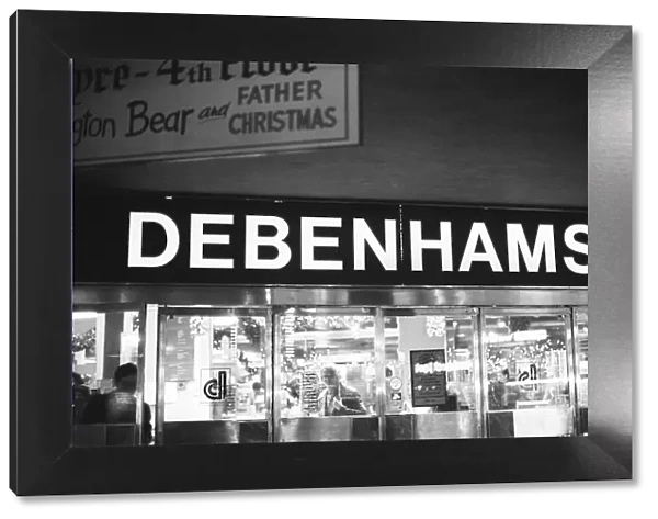 A London branch of Debenhams. 25th November 1979
