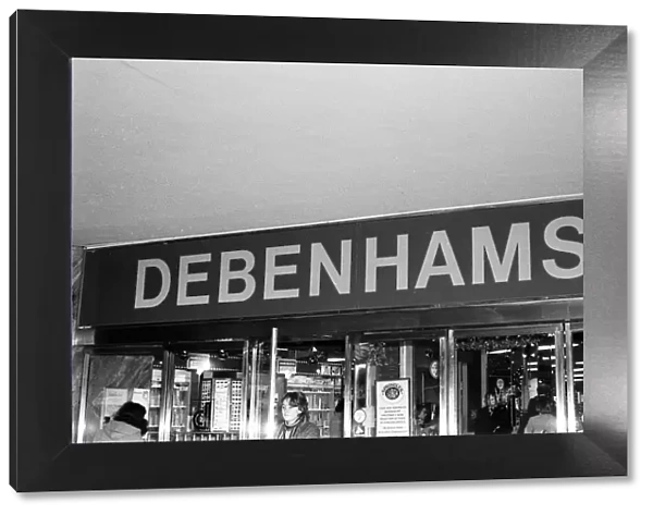 A London branch of Debenhams. 25th November 1979