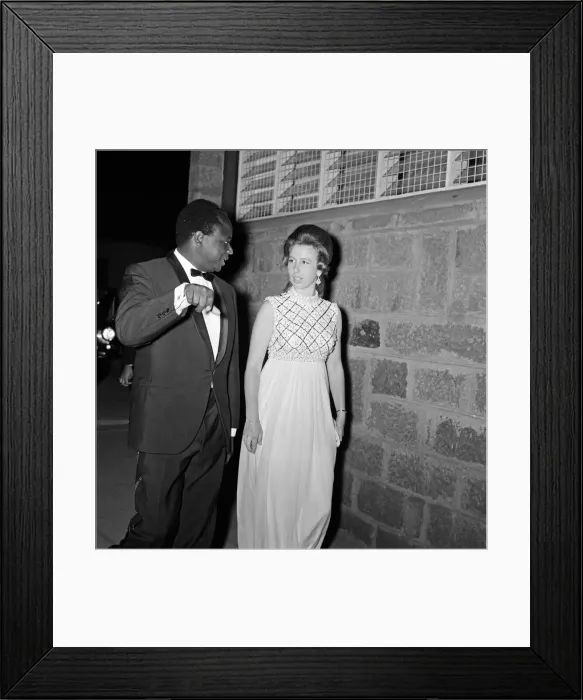 Framed Print : Princess Anne visits Kenya. February 1971 Framed Print : Princess Anne visits Kenya. February 1971