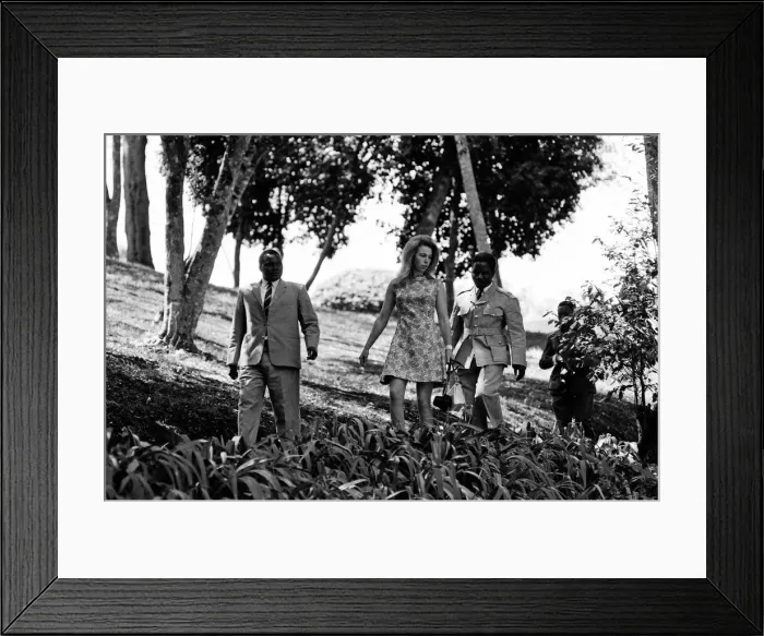 Framed Print : Princess Anne visits Kenya. February 1971