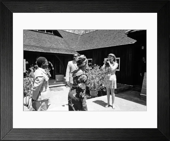 Framed Print : Princess Anne visits Kenya. February 1971 Framed Print : Princess Anne visits Kenya. February 1971