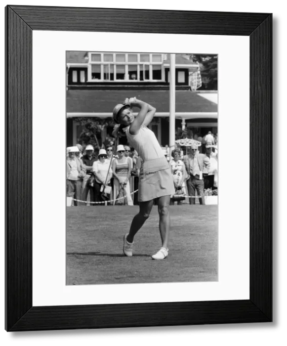 Framed Print : Lady golfers from all over the world compete in the European LPGA at Sunningdale