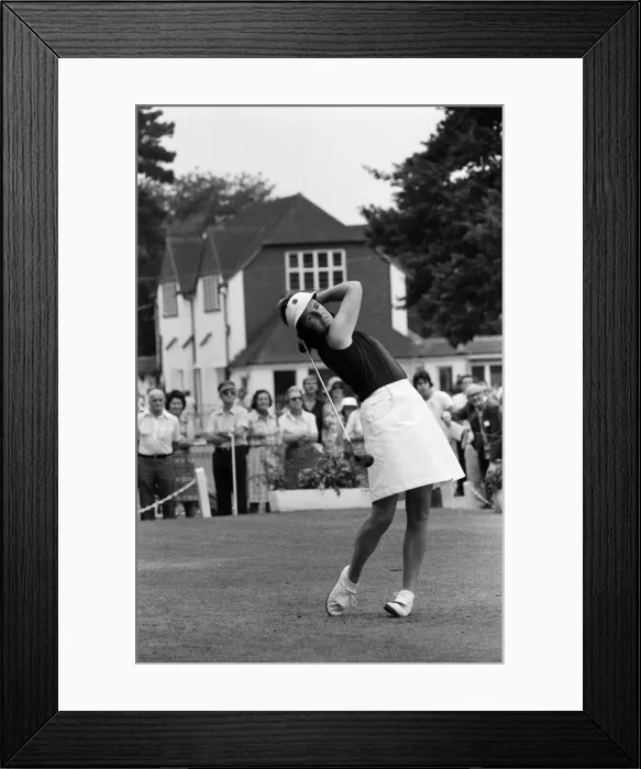 Framed Print : Lady golfers from all over the world compete in the European LPGA at Sunningdale
