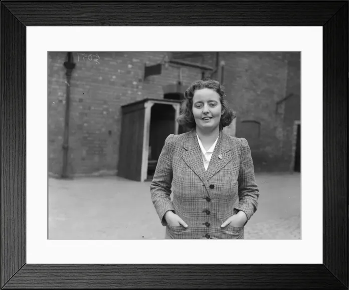 Framed Print : Leading Fire woman Isobel Brown who is in charge of the Fire Control Room in Nuneaton