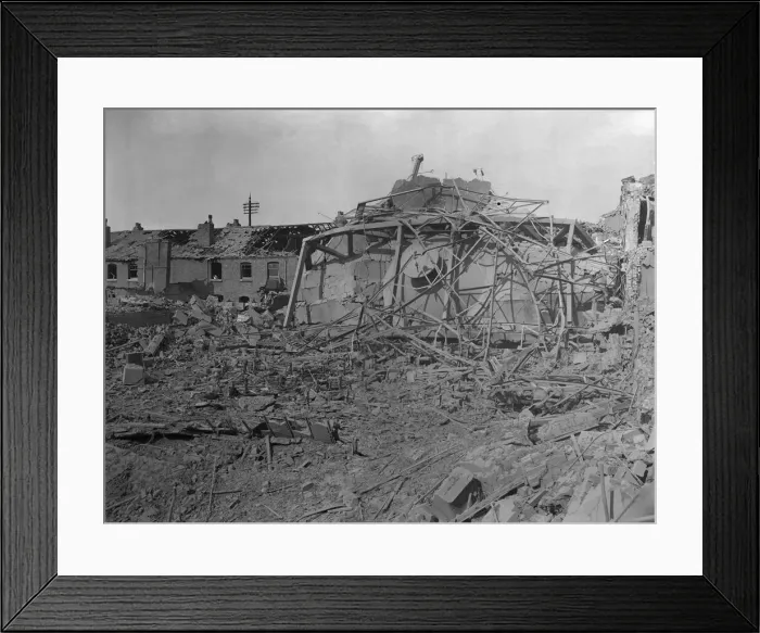 Framed Print : A pile of rubble is that all that remains of Lozells Picture Theatre that stood Framed Print : A pile of rubble is that all that remains of Lozells Picture Theatre that stood