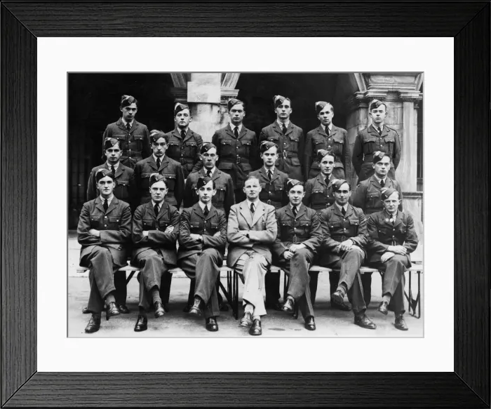 Framed Print : The first batch of young men to receive initial training for flying duties under Framed Print : The first batch of young men to receive initial training for flying duties under