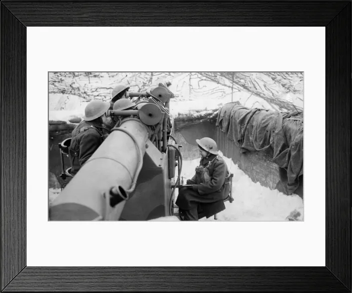 Framed Print : The countrys first mixed Ack-Ack'Battery in the North West region of Framed Print : The countrys first mixed Ack-Ack'Battery in the North West region of