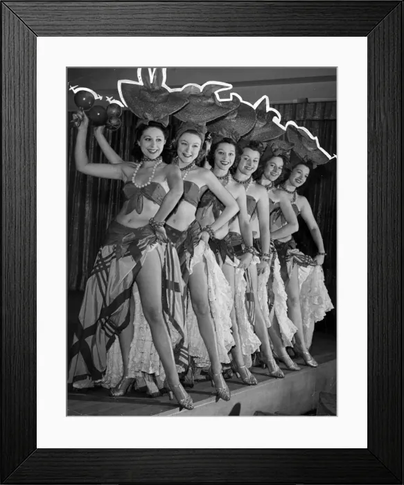 Framed Print : The Rumba Team at Grosvenor House. December 1939 Framed Print : The Rumba Team at Grosvenor House. December 1939
