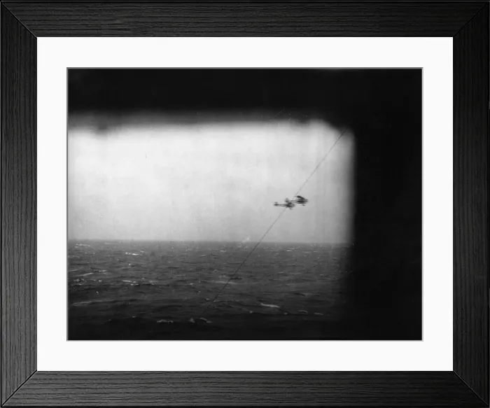 Framed Print : Two of nine Fleet Air Arm Fairey Swordfish bombers launched from a Royal Navy Aircraft Framed Print : Two of nine Fleet Air Arm Fairey Swordfish bombers launched from a Royal Navy Aircraft