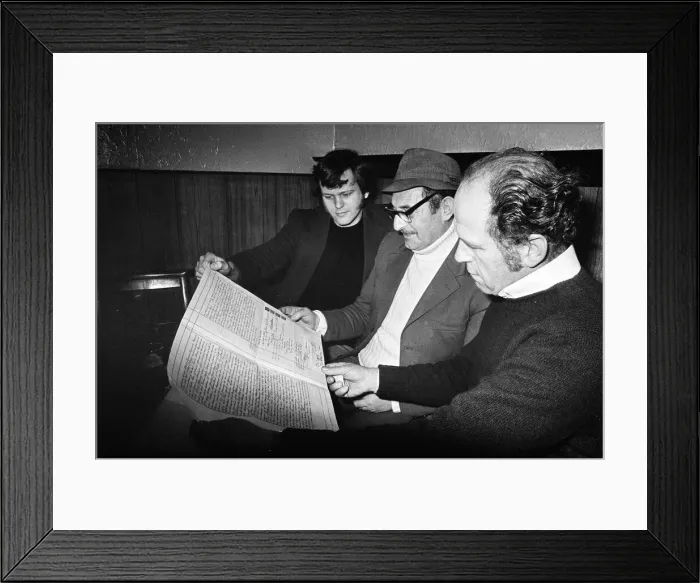 Framed Print : Landlord of the Ship Inn with the pub deeds, Teesside. 1976 Framed Print : Landlord of the Ship Inn with the pub deeds, Teesside. 1976
