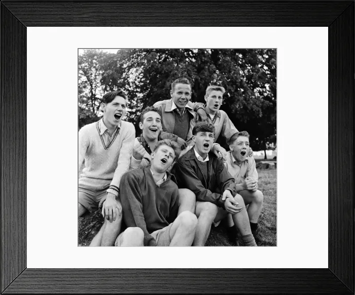 Framed Print : 20 members of the National Association of Boys Clubs are undergoing a course to qualify Framed Print : 20 members of the National Association of Boys Clubs are undergoing a course to qualify