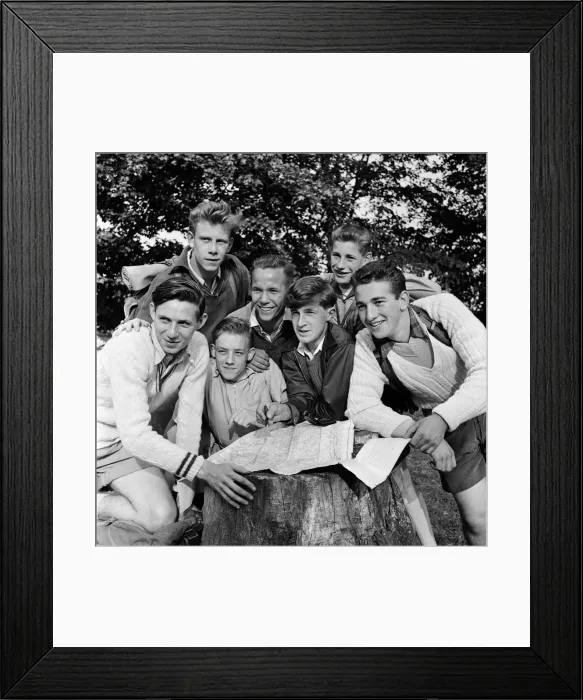 Framed Print : 20 members of the National Association of Boys Clubs are undergoing a course to qualify