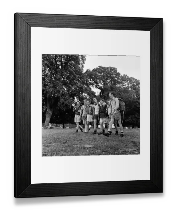 Framed Print : 20 members of the National Association of Boys Clubs are undergoing a course to qualify Framed Print : 20 members of the National Association of Boys Clubs are undergoing a course to qualify