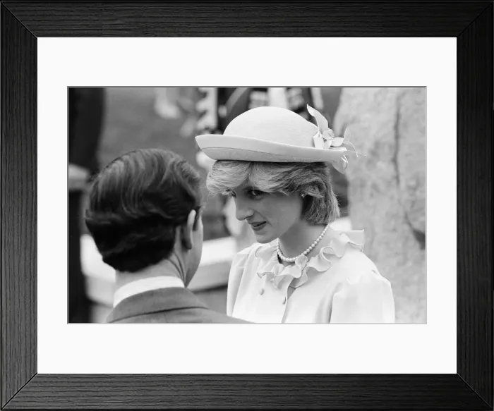 Framed Print : Prince Charles, Prince of Wales and Diana, Princess of Wales visit Saint John Framed Print : Prince Charles, Prince of Wales and Diana, Princess of Wales visit Saint John