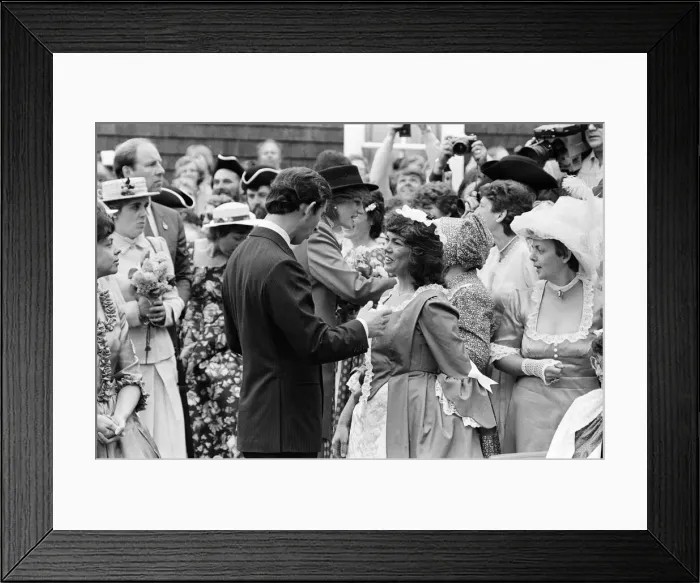 Framed Print : Prince Charles, Prince of Wales and Diana, Princess of Wales visit Saint John Framed Print : Prince Charles, Prince of Wales and Diana, Princess of Wales visit Saint John